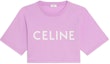 Buy (W) CELINE SS22 紫色棉质短袖短款T恤. 2X761671Q-33HO