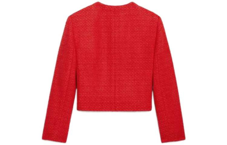 Lookbook (W) CELINE SS22 Jaket Lengan Panjang Merah Terry Butang. 2V13G739P-27VL