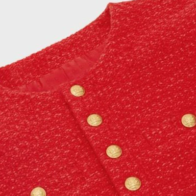 (W) CELINE SS22 Jaket Merah Lengan Panjang Kancing Terry. 2V13G739P-27VL Shop (W) CELINE SS22 Jaket Merah Lengan Panjang Kancing Terry. 2V13G739P-27VL