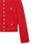Sizing (W) CELINE SS22 Jaket Merah Lengan Panjang Kancing Terry. 2V13G739P-27VL