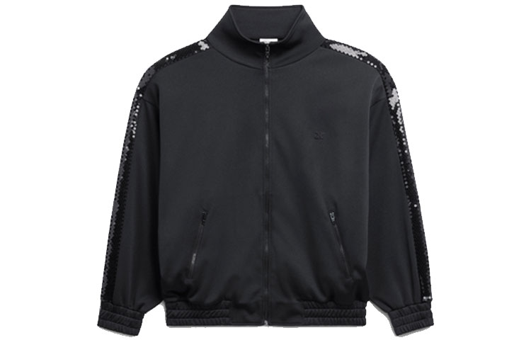 (Women) CELINE SS22  Reversible Embroidered Zip Jacket Black 2Y711121O-38NO