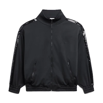 (Women) CELINE SS22 Reversible Embroidered Zip Jacket Black 2Y711121O-38NO