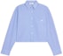 Order (Women) CELINE SS22 Solid Color Purple Single-Breasted Shirt 2C837937S-01NL