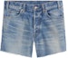 Buy (Women) CELINE SS22 Solid Washed Mini Denim Shorts Blue 2N757930F-07UW