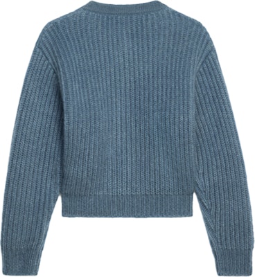 (W) CELINE SS22 钢蓝色罗纹针织开衫毛衣外套. 2A47U377N-07EB Lookbook (W) CELINE SS22 钢蓝色罗纹针织开衫毛衣外套. 2A47U377N-07EB