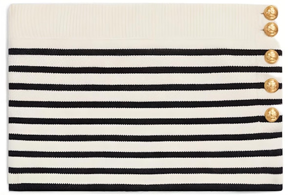 (W) 셀린느 SS22 스트라이프 슬림핏 화이트 크롭 튜브탑. 2A02Z212L-01CB Lookbook (W) 셀린느 SS22 스트라이프 슬림핏 화이트 크롭 튜브탑. 2A02Z212L-01CB