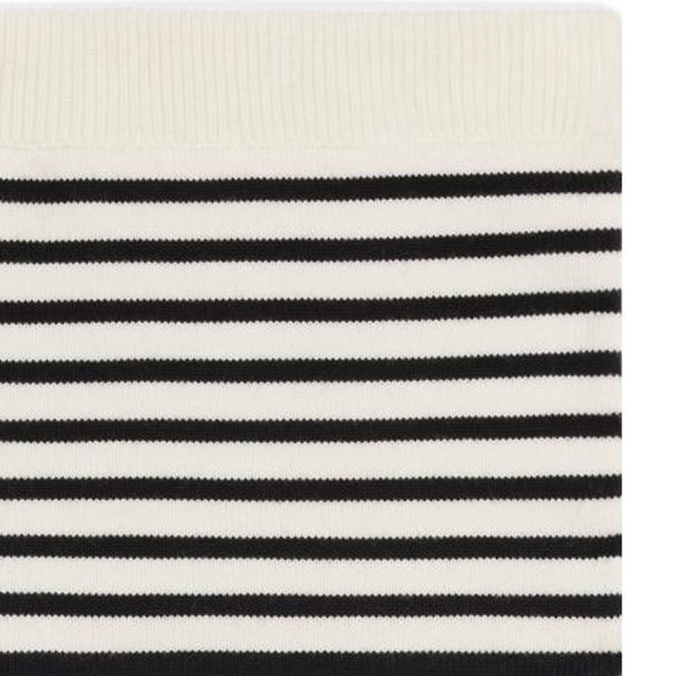 Sizing (W) 셀린느 SS22 스트라이프 슬림핏 화이트 크롭 튜브탑. 2A02Z212L-01CB