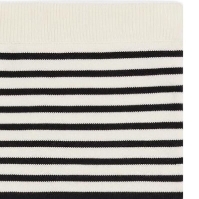 (W) 셀린느 SS22 스트라이프 슬림핏 화이트 크롭 튜브탑. 2A02Z212L-01CB Sizing (W) 셀린느 SS22 스트라이프 슬림핏 화이트 크롭 튜브탑. 2A02Z212L-01CB