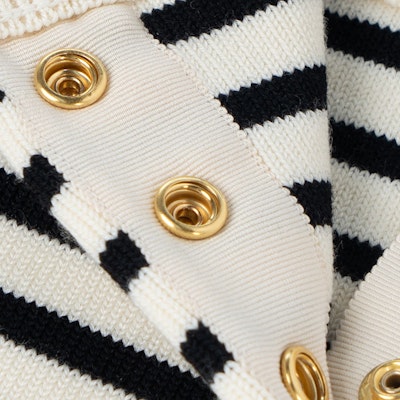 (Women) CELINE SS22 Striped Wool Strapless Mini Dress White 2A03Z212L-01CB Sizing (Women) CELINE SS22 Striped Wool Strapless Mini Dress White 2A03Z212L-01CB