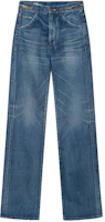 (Women) CELINE SS22 Washed Denim Flare Jeans Blue 2N688365M-07DU (Women) CELINE SS22 Washed Denim Flare Jeans Blue 2N688365M-07DU