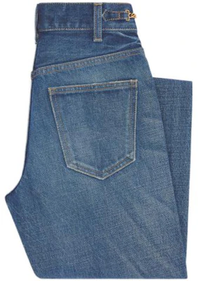 (W) CELINE SS22 水洗牛仔喇叭裤 蓝色 2N688365M-07DU Lookbook (W) CELINE SS22 水洗牛仔喇叭裤 蓝色 2N688365M-07DU