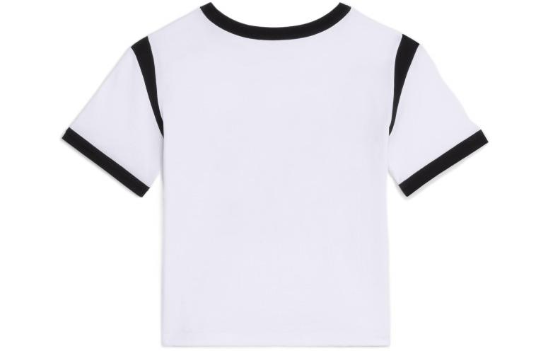 Lookbook (W) CELINE SS22 Kaos Oversize Putih Logo Print dengan Trim Kontras. 2X97A671Q-01EA