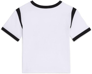 (W) CELINE SS22 白色Logo印花拼接邊寬鬆版T恤。 2X97A671Q-01EA Lookbook (W) CELINE SS22 白色Logo印花拼接邊寬鬆版T恤。 2X97A671Q-01EA