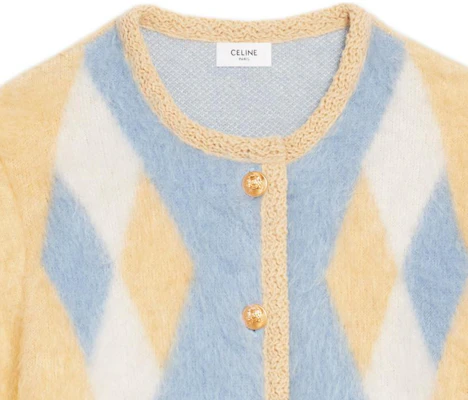 (W) 셀린느 SS22 옐로우 크롭 모헤어 자켓. 2A74X312R-11PY Purchase (W) 셀린느 SS22 옐로우 크롭 모헤어 자켓. 2A74X312R-11PY