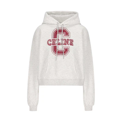 (Women) CELINE SS22 Big C Logo Print Hoodie Gray. 2Y550450I-10PA