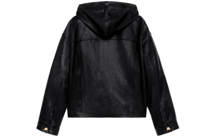 Lookbook (W) Celine SS22 黑色小羊皮連帽外套 2EC01303P-38NO