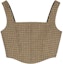 Buy (Women) CELINE SS22 Brown Plaid Strapless Tube Top for Women 2B638506R-02CS
