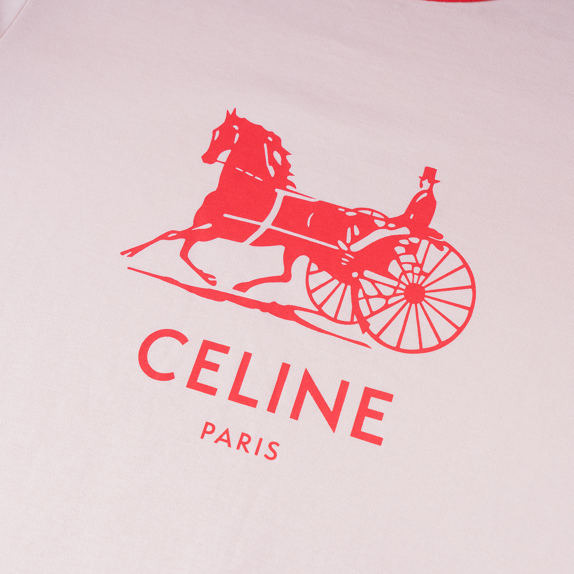 Details for (W) CELINE Kaos Katun Gading Logo Carriage Cetak SS22 2X575671Q-01IR