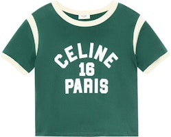 (Women) CELINE SS22 Color-Block Crew Neck Short Sleeve T-Shirt Women’s Green 2X97A671Q-31BW (Women) CELINE SS22 Color-Block Crew Neck Short Sleeve T-Shirt Women’s Green 2X97A671Q-31BW