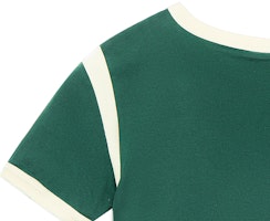 (W) CELINE SS22拼色圆领短袖T恤 女士绿色 2X97A671Q-31BW Shop (W) CELINE SS22拼色圆领短袖T恤 女士绿色 2X97A671Q-31BW