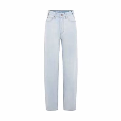 (Women) CELINE SS22 High-Waisted Straight-Leg Denim Jeans Women’s Blue 2N500276Q-08SF