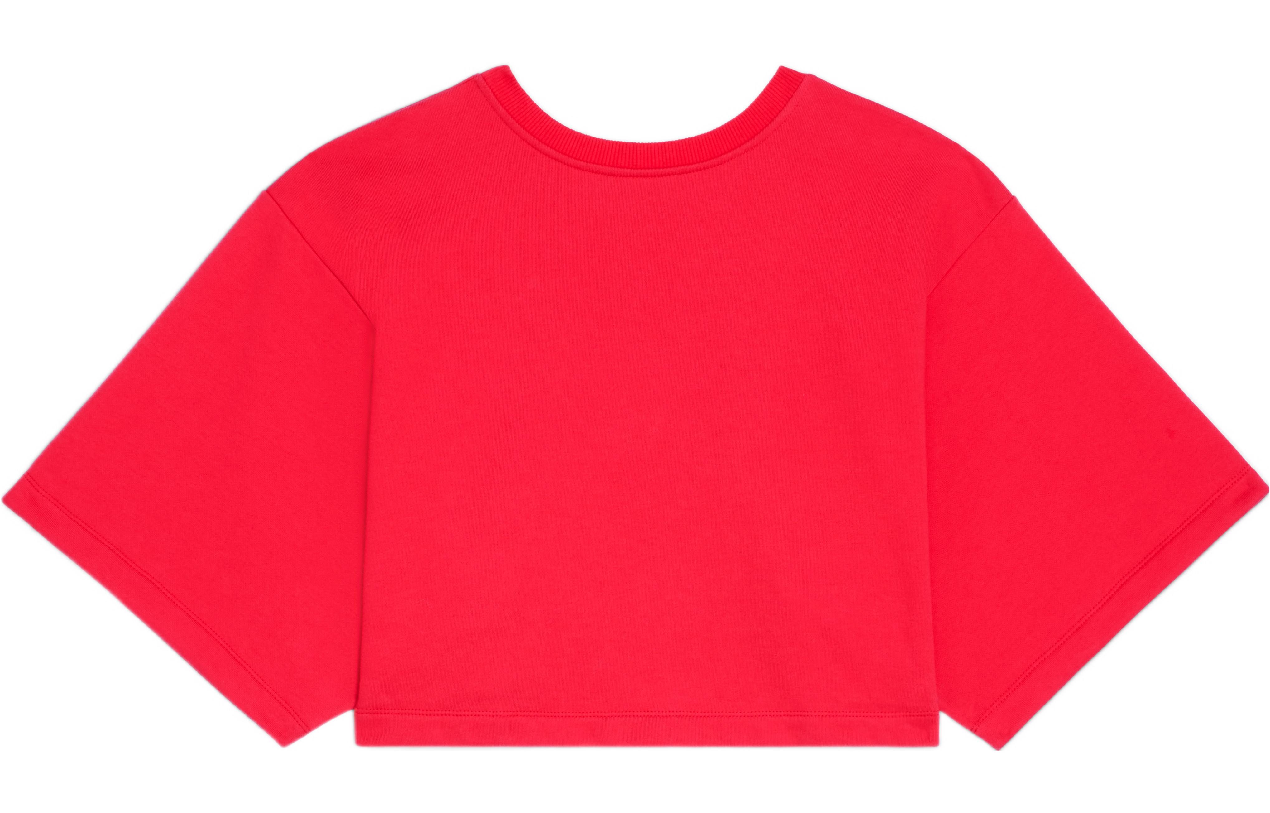 Lookbook (W) セリーヌ SS22 レタープリント クロップドトップ レディースTシャツ 半袖 レッド. 2Y16A670Q-27TE