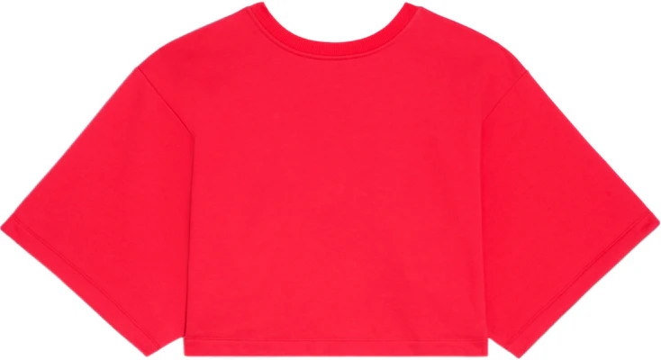 (W) CELINE SS22字母印花短款短袖T恤女款 - 红色。 2Y16A670Q-27TE Lookbook (W) CELINE SS22字母印花短款短袖T恤女款 - 红色。 2Y16A670Q-27TE