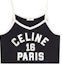 Buy (W) 셀린느 SS22 레터 프린트 니트 스트랩 탱크탑 여성 블랙 2X99A671Q-38AW