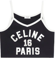 Order (W) CELINE SS22 字母印花針織吊帶背心 女士 黑色 2X99A671Q-38AW