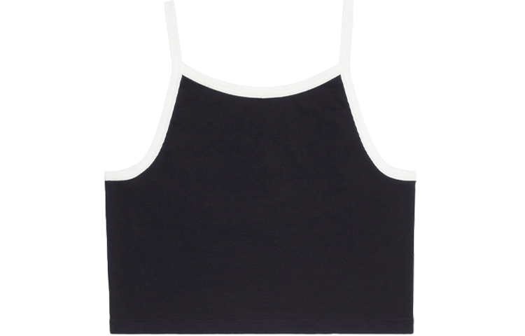 Lookbook (W) 셀린느 SS22 레터 프린트 니트 스트랩 탱크탑 여성 블랙 2X99A671Q-38AW