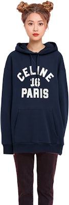 (Women) CELINE SS22 Solid Color Logo Hoodie Women’s - Dark Blue 2Y741670-07OW Purchase (Women) CELINE SS22 Solid Color Logo Hoodie Women’s - Dark Blue 2Y741670-07OW