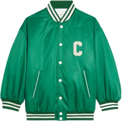 (W) セリーヌ SS22 ストライプ文字プリント シングルブレストジャケット グリーン レディース 2W625227R-31ER Order (W) セリーヌ SS22 ストライプ文字プリント シングルブレストジャケット グリーン レディース 2W625227R-31ER