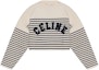 Order (W) CELINE SS22 ボーダー柄クルーネックニットセーター ネイビーブルー 2A88V384N-01CN