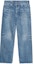 Order (Women) CELINE SS22 Washed Denim Pants with Side Zipper Pockets Blue Jeans 2N726365M-07DU