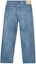 Lookbook (Women) CELINE SS22 Washed Denim Pants with Side Zipper Pockets Blue Jeans 2N726365M-07DU