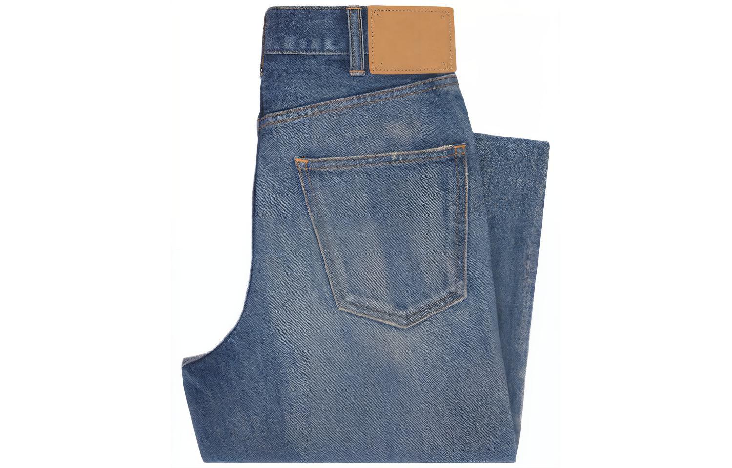 Lookbook (Women) CELINE SS22 Washed Straight Flared  Jeans Blue 2N648930F-07UW