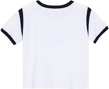 (W) CELINE SS22 白色字母印花短款圆领休闲T恤。 2X890671Q-01EA Lookbook (W) CELINE SS22 白色字母印花短款圆领休闲T恤。 2X890671Q-01EA