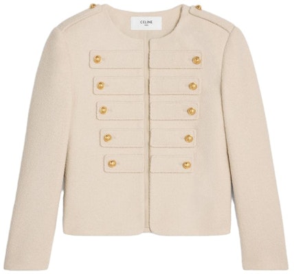 (W) CELINE SS23 Cardigan Knit Beige Tweed Kancing. 2V51Q371R-12CR Buy (W) CELINE SS23 Cardigan Knit Beige Tweed Kancing. 2V51Q371R-12CR