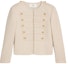 Order (W) CELINE SS23 Cardigan Knit Beige Tweed Kancing. 2V51Q371R-12CR