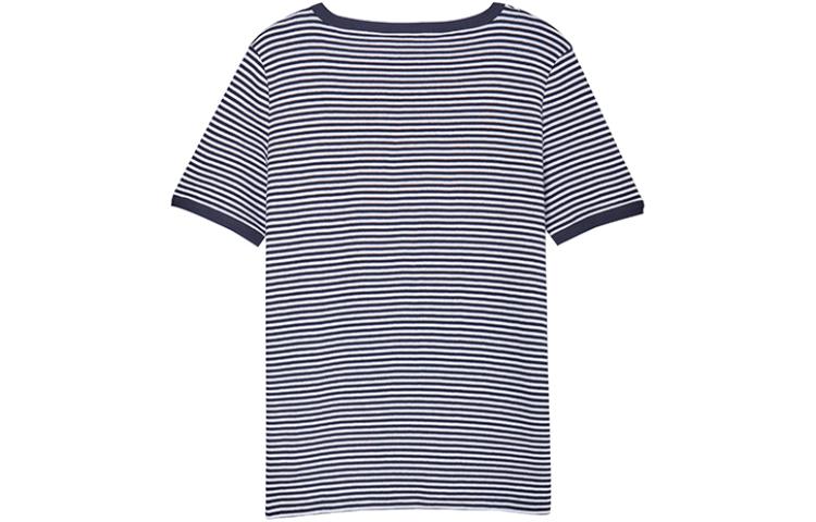 Lookbook (Women) CELINE SS23  Black Anchor Striped Logo Print T-Shirt. 2X80D364V-01OB