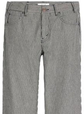 (Women) CELINE SS23 Black Colorblock Stripe Flared Casual Jeans 2N988098V-07IN Purchase (Women) CELINE SS23 Black Colorblock Stripe Flared Casual Jeans 2N988098V-07IN