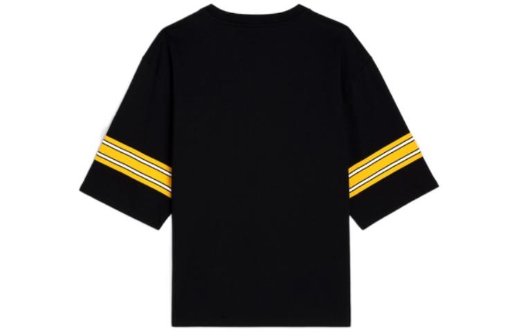 Lookbook (Women) CELINE SS23  Black Striped Digital Logo Crewneck T-Shirt. 2Y91A450I-38WL