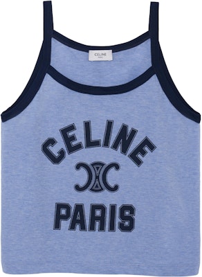 (W) セリーヌ SS23 ブルーロゴプリントタンクトップ 2X89D485F-07BQ Buy (W) セリーヌ SS23 ブルーロゴプリントタンクトップ 2X89D485F-07BQ