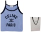 Shop (W) セリーヌ SS23 ブルーロゴプリントタンクトップ 2X89D485F-07BQ
