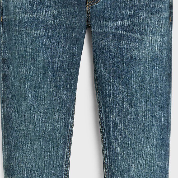 Purchase (Women) CELINE SS23  Blue Low-Waisted Slim Washed Studded Jeans 2N972255V-08DL