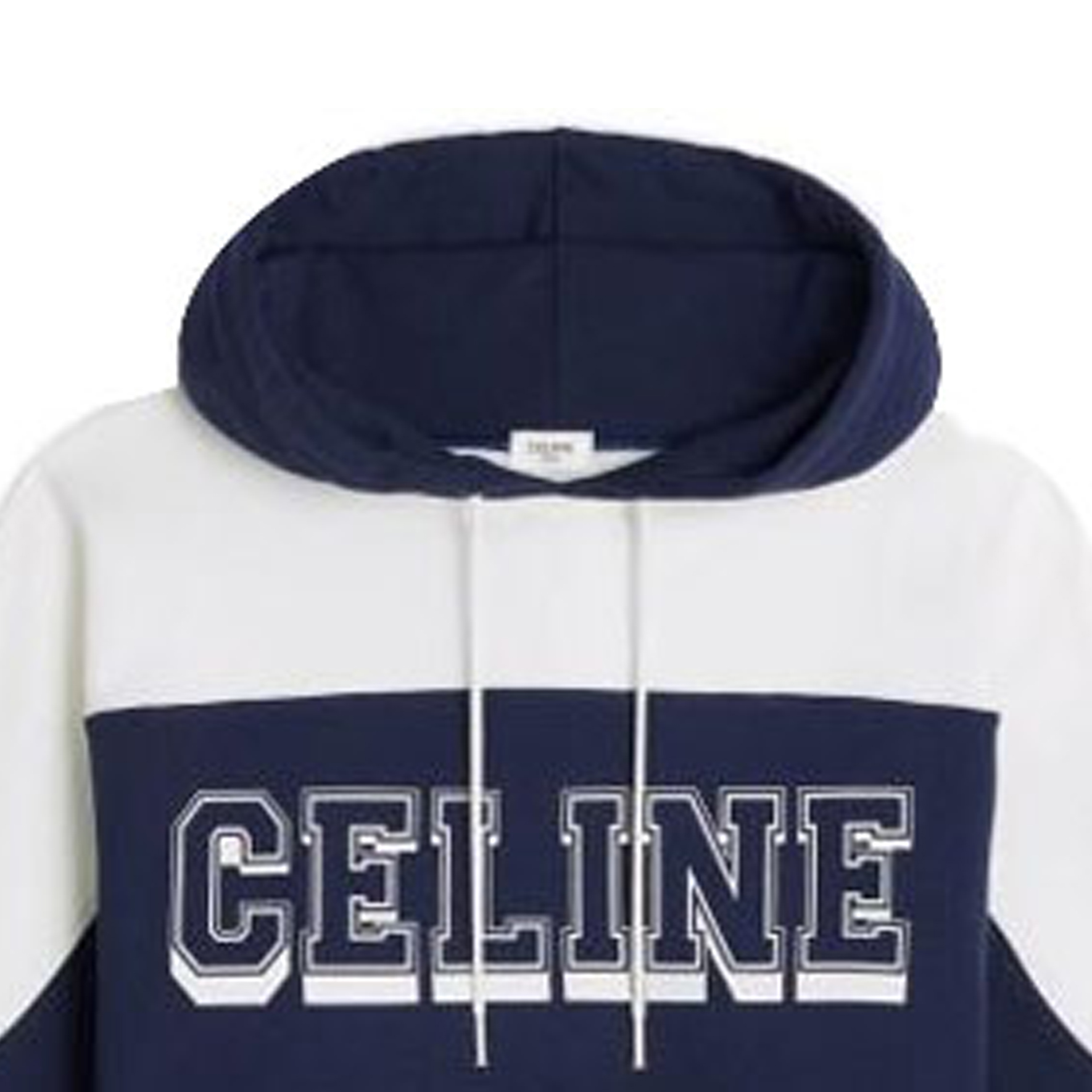 (Women) CELINE SS23  Blue Patchwork Letter Print Hoodie. 2Y52A670Q-07OW 圖 7