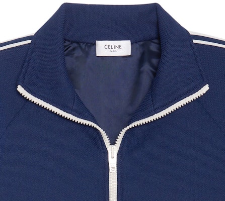 (Women) CELINE SS23 Blue Striped Logo Embroidered Long Sleeve Jacket 2Y28C186V-07OW Sizing (Women) CELINE SS23 Blue Striped Logo Embroidered Long Sleeve Jacket 2Y28C186V-07OW