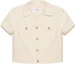 Order (W) CELINE SS23 Chaqueta Casual Blanca de Manga Corta con Botones. 2V97O371R-01RD