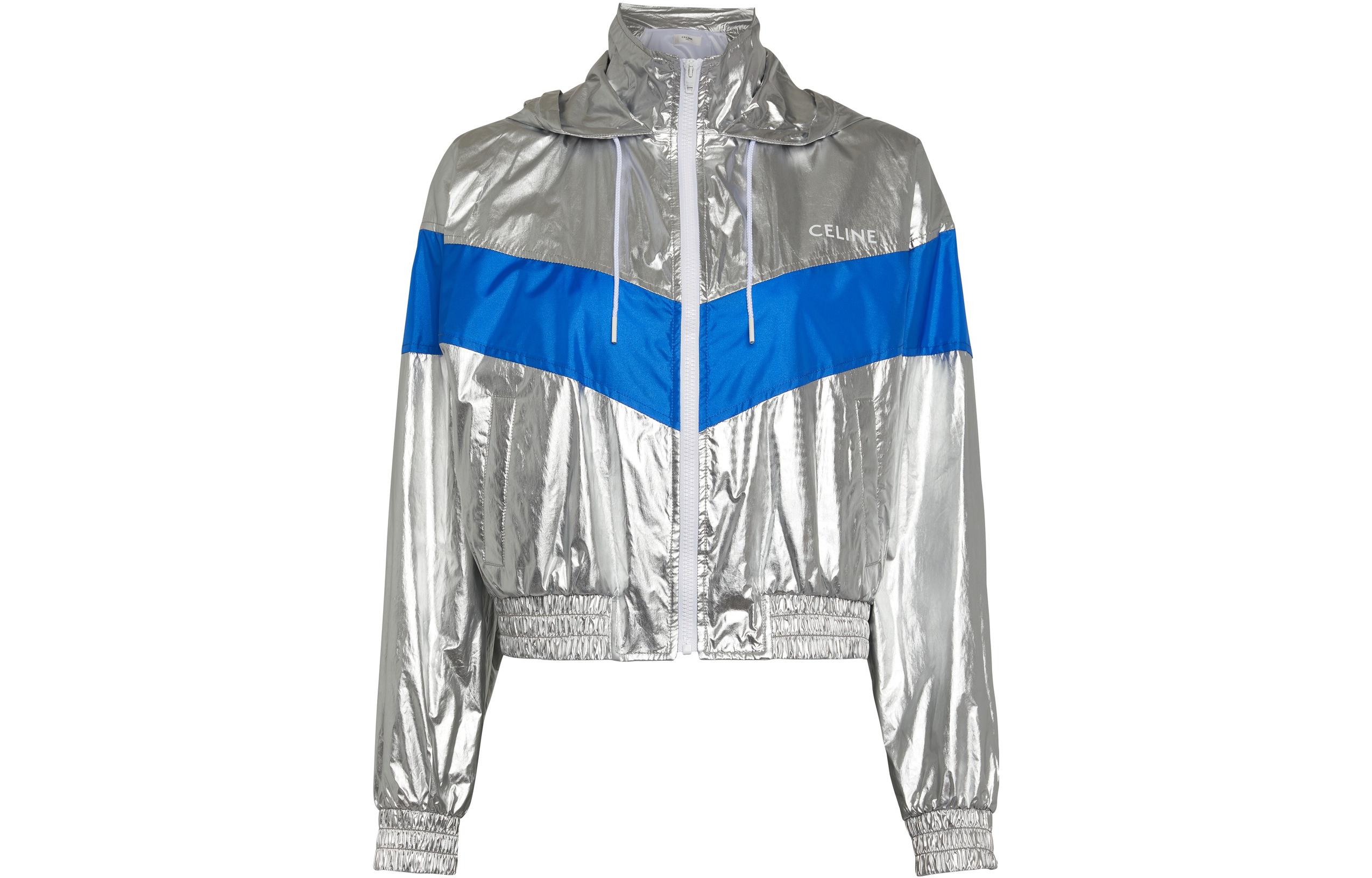 (Women) CELINE SS23  Colorblock Hooded Jacket Silver. 2W855819L-06AM 圖 2