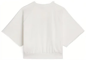 Lookbook (W) CELINE SS23 短版短袖白色T恤搭配標誌印花。 2Y58A670Q-01RL